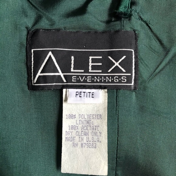 Alex evenings satin evening long gown - Picture 7 of 8